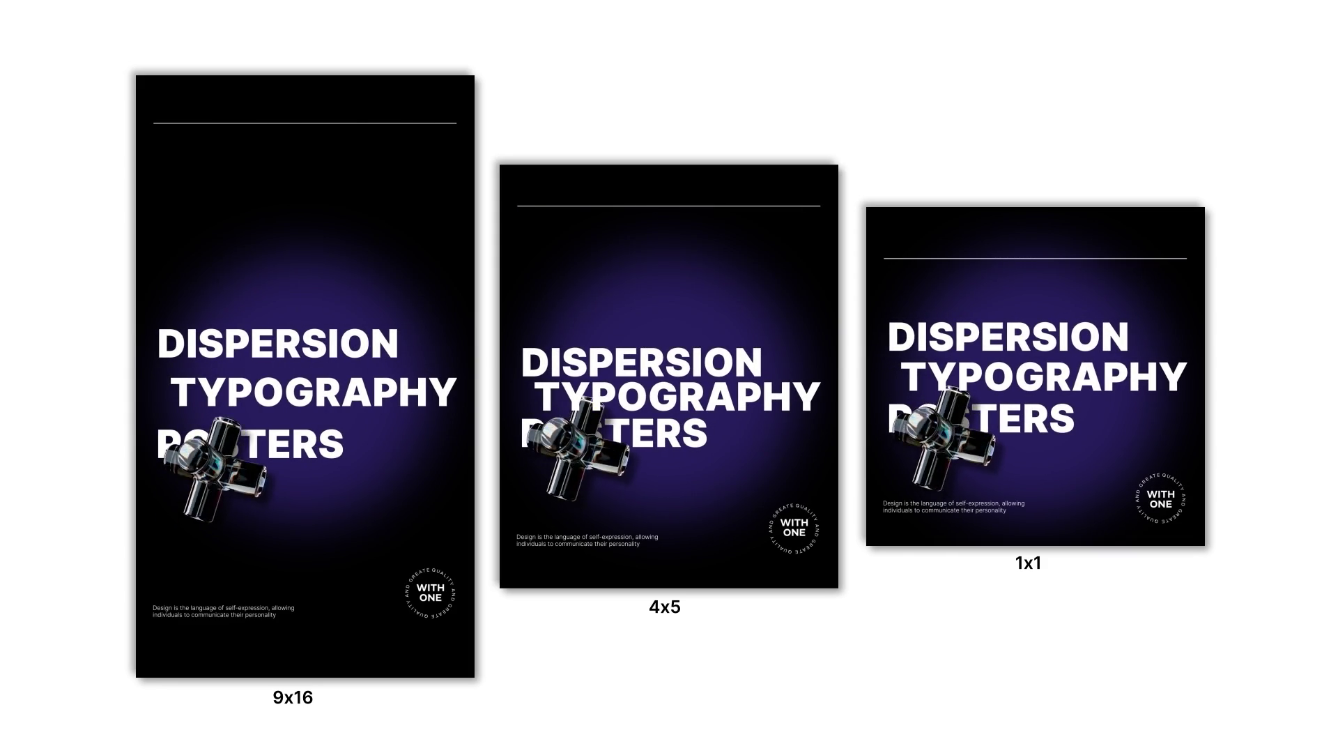 Apple Motion Template: Instagram Dispersion Typography Posters Fcpx SBV ...