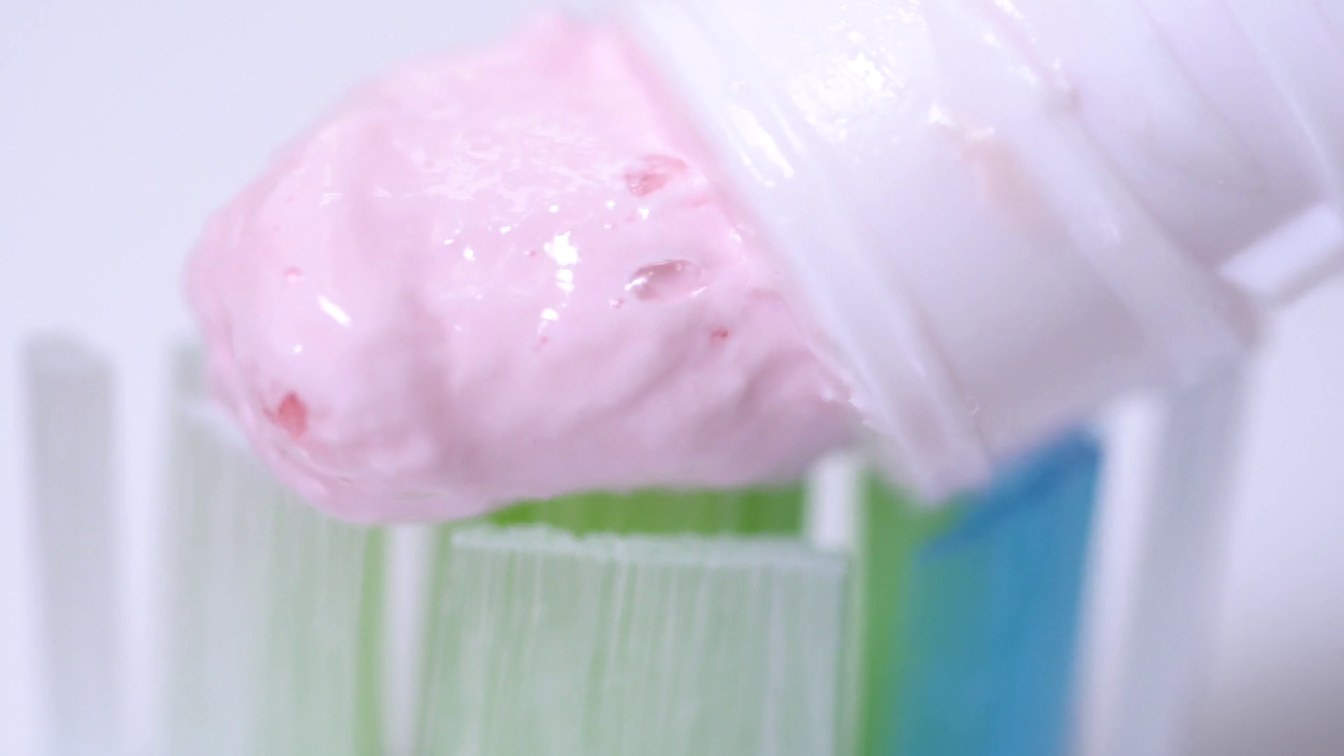 Toothpaste Is Squeezed Onto Toothbrush Stock Footage SBV338407760