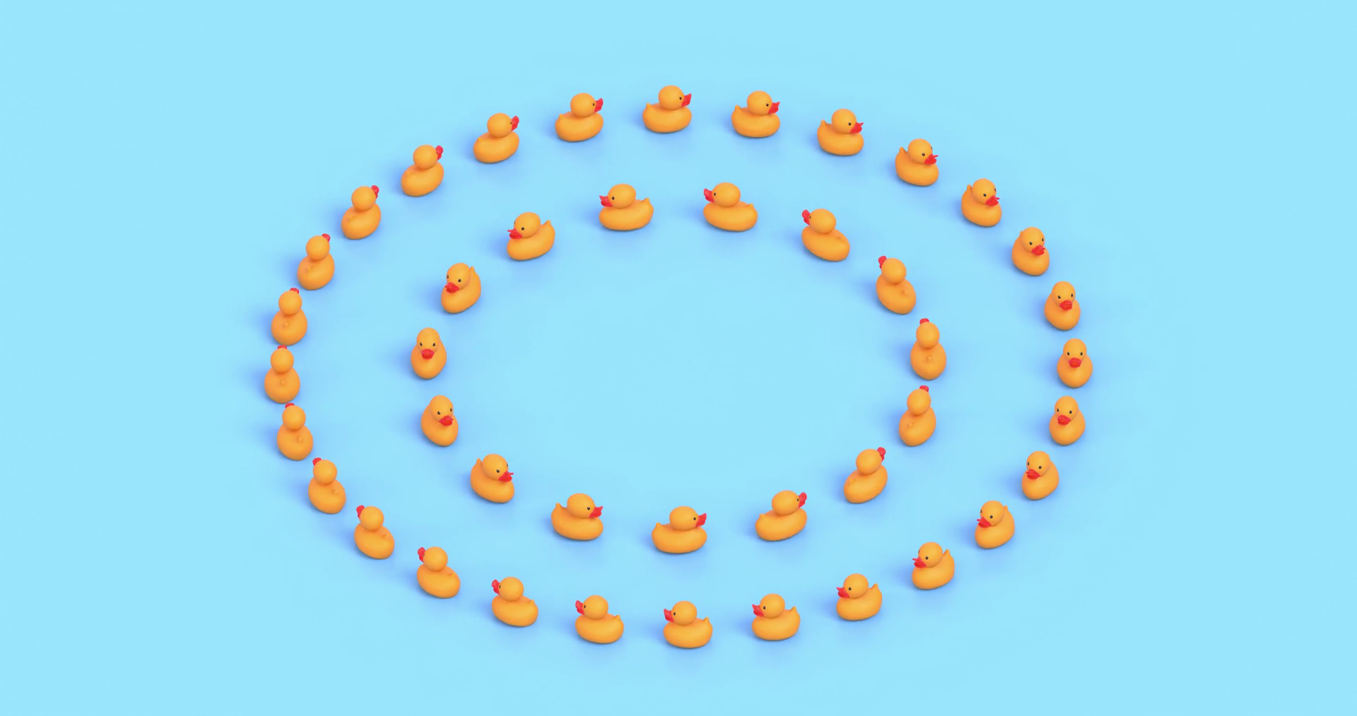 Small Yellow Rubber Ducks Move In Circle Stock Footage SBV-352427756 ...