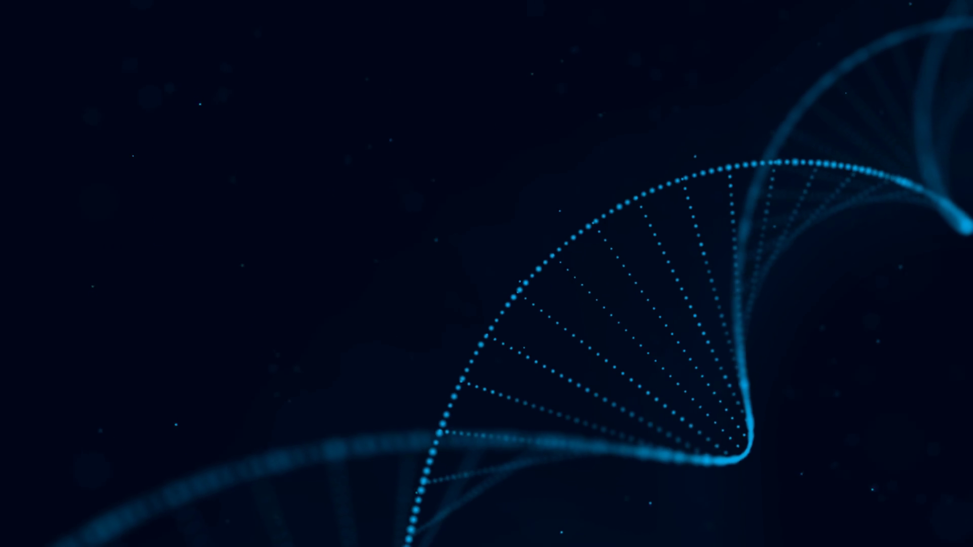 DNA sequence, Blue DNA structure with glow. Science background
