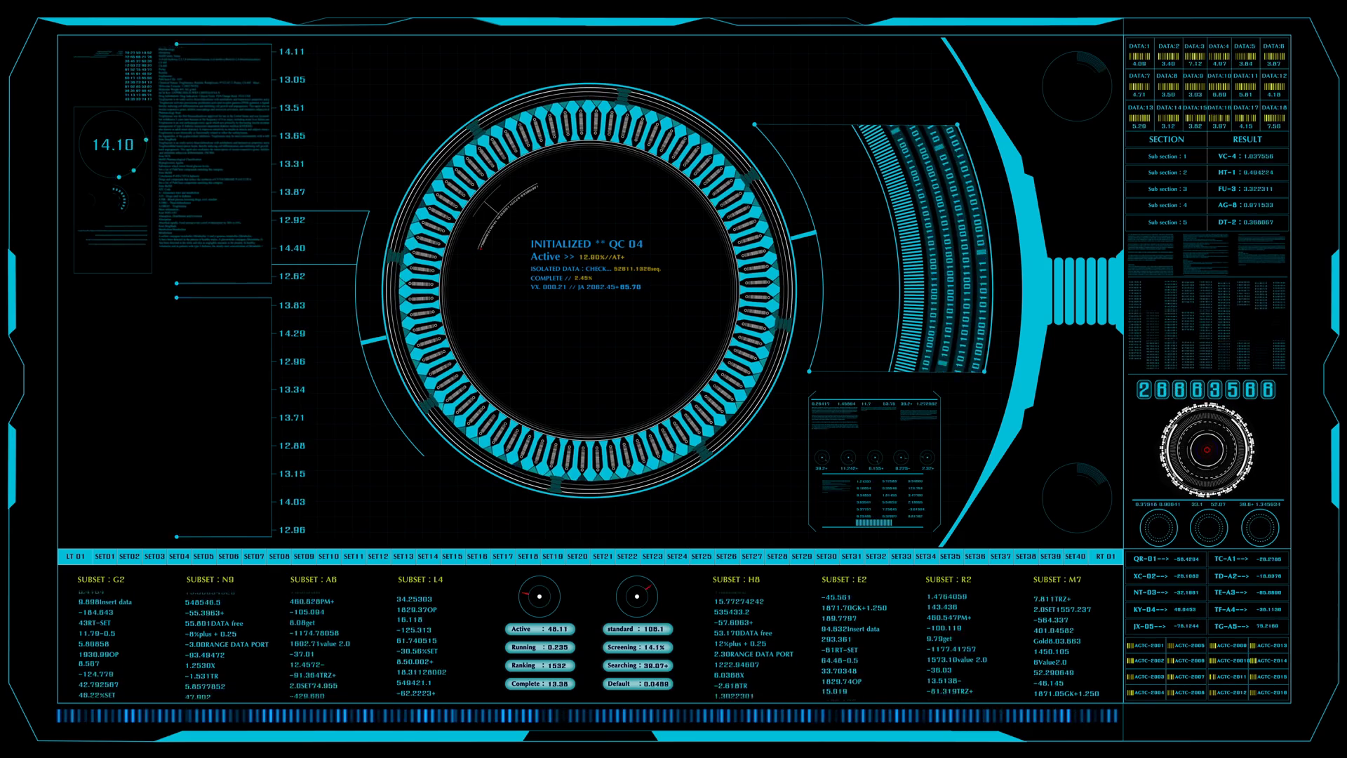 HUD. cyber technology background. digital background abstract dark blue