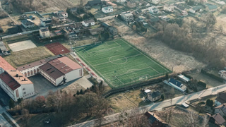 European countryside with a focus on sports