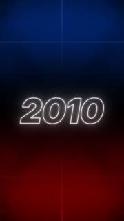 2010 Text Retro Style Vertical