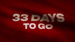 33 Days To Go Coming Soon Announcement