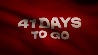 41 Days To Go Coming Soon Announcement