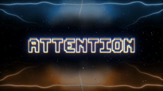 Attention Neon Text With Retro Style Background