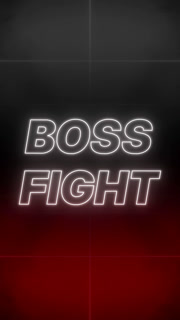 Boss Fight Text 80 S Style Retro Aesthetic Background Vertical