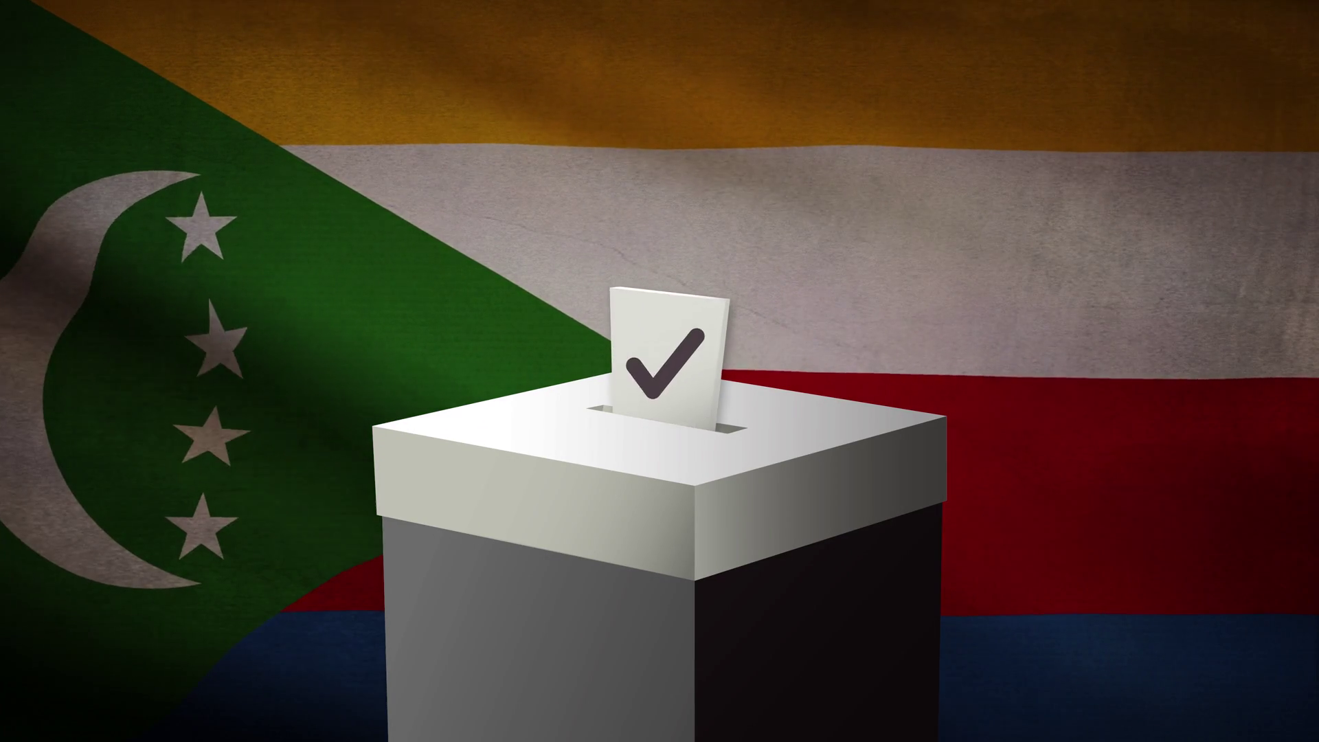 Casting Vote Into Ballot Box During Comoros Stock Footage SBV347625144