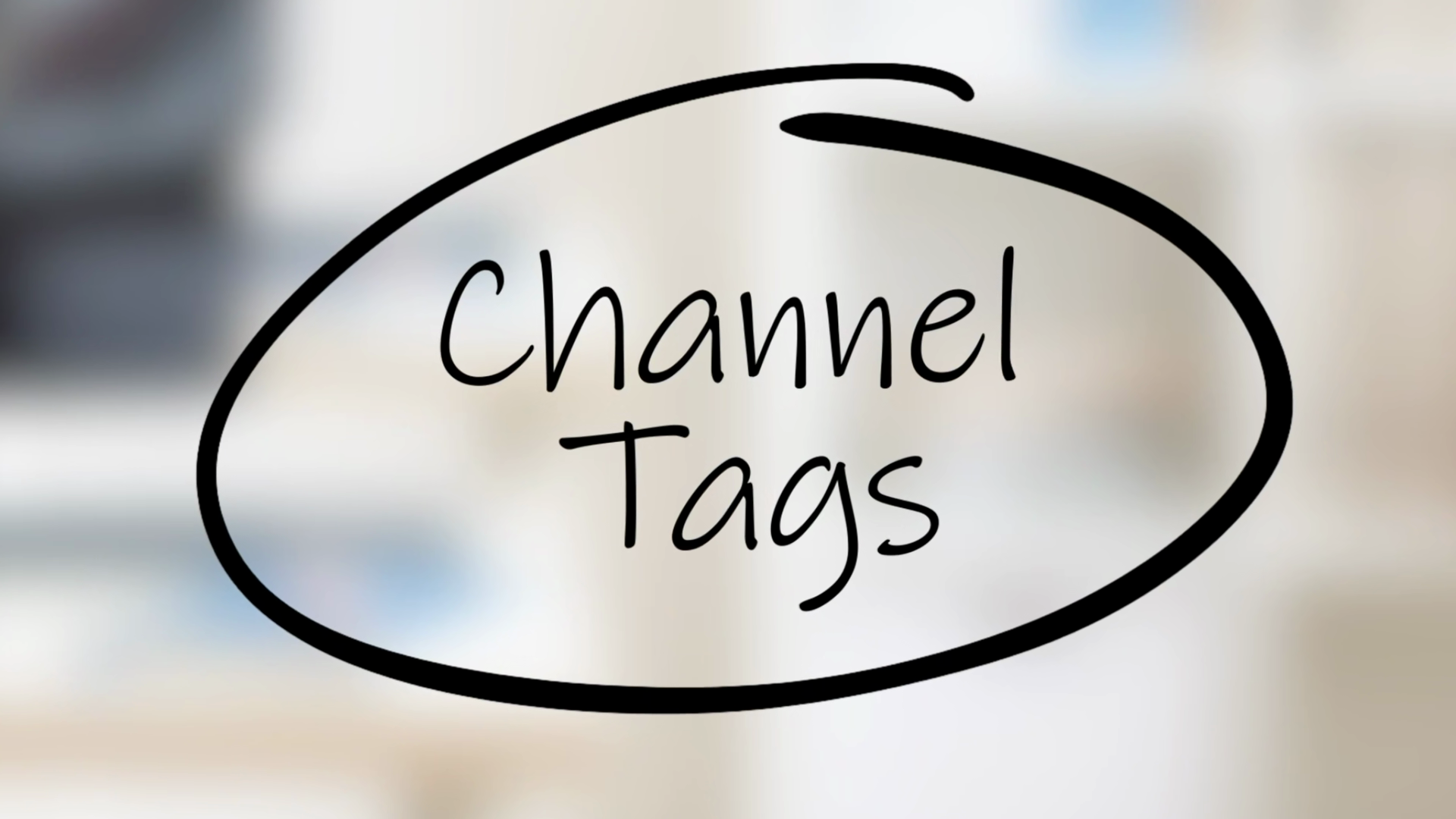 Channel Tags Handwriting Using Black Marker Stock Footage SBV-353740719 ...