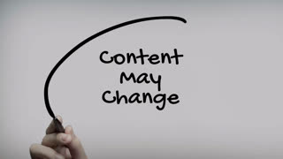 Content May Change Hand Writing Text On Glass Screen