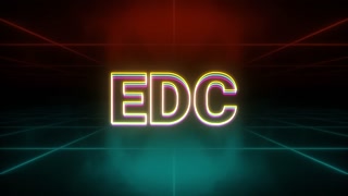 EDC Animation Retro Background