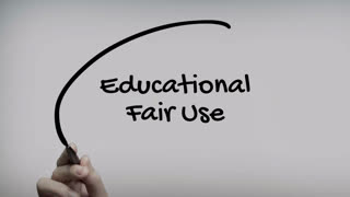 Educational Fair Use Hand Writing Text On Glass Screen