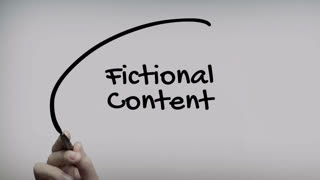 Fictional Content Hand Writing Text On Glass Screen