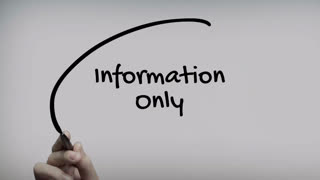 Information Only Hand Writing Text On Glass Screen