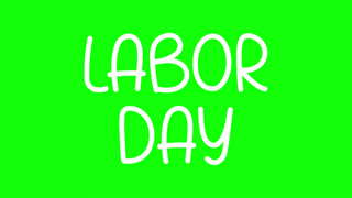 Labor Day Hand Drawn Scribble Overlay With Green Background