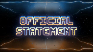 Official Statement Neon Text With Retro Style Background