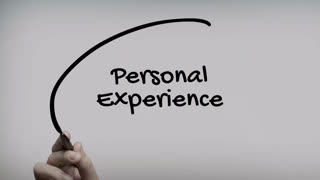 Personal Experience Hand Writing Text On Glass Screen