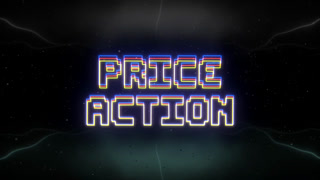 Price Action Neon Text With Retro Background