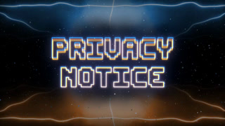 Privacy Notice Neon Text With Retro Style Background