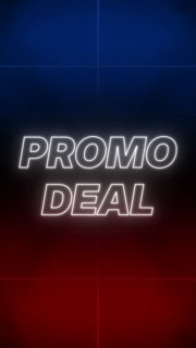 Promo Deal Text Retro Style Vertical