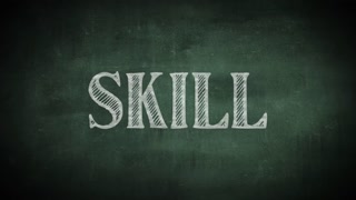 Skill Animation On School Blackboard