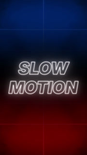 Slow Motion Text Retro Style Vertical