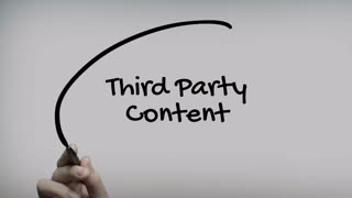 Third Party Content Hand Writing Text On Glass Screen