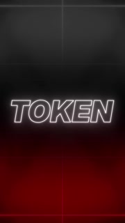 Token Text 80s Style Retro Aesthetic Background Vertical