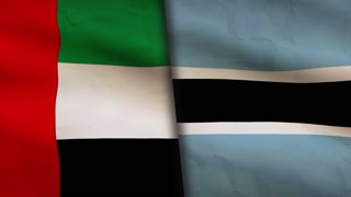 UAE and Botswana flag