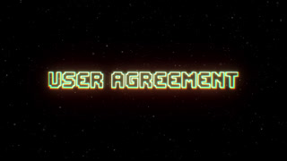 User Agreement Neon Text With Retro Style