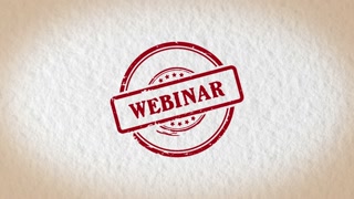 Webinar Stamp Style Word