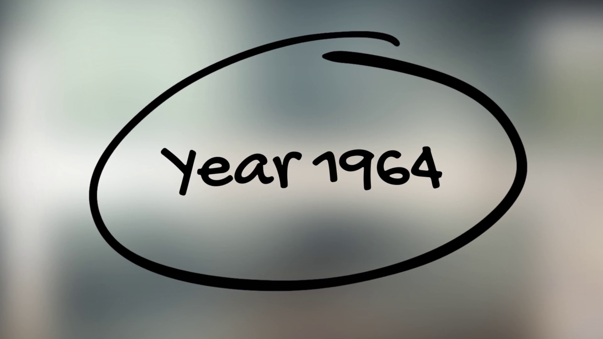 Year 1964 Handwriting With Black Marker On Stock Footage SBV-353213982 ...