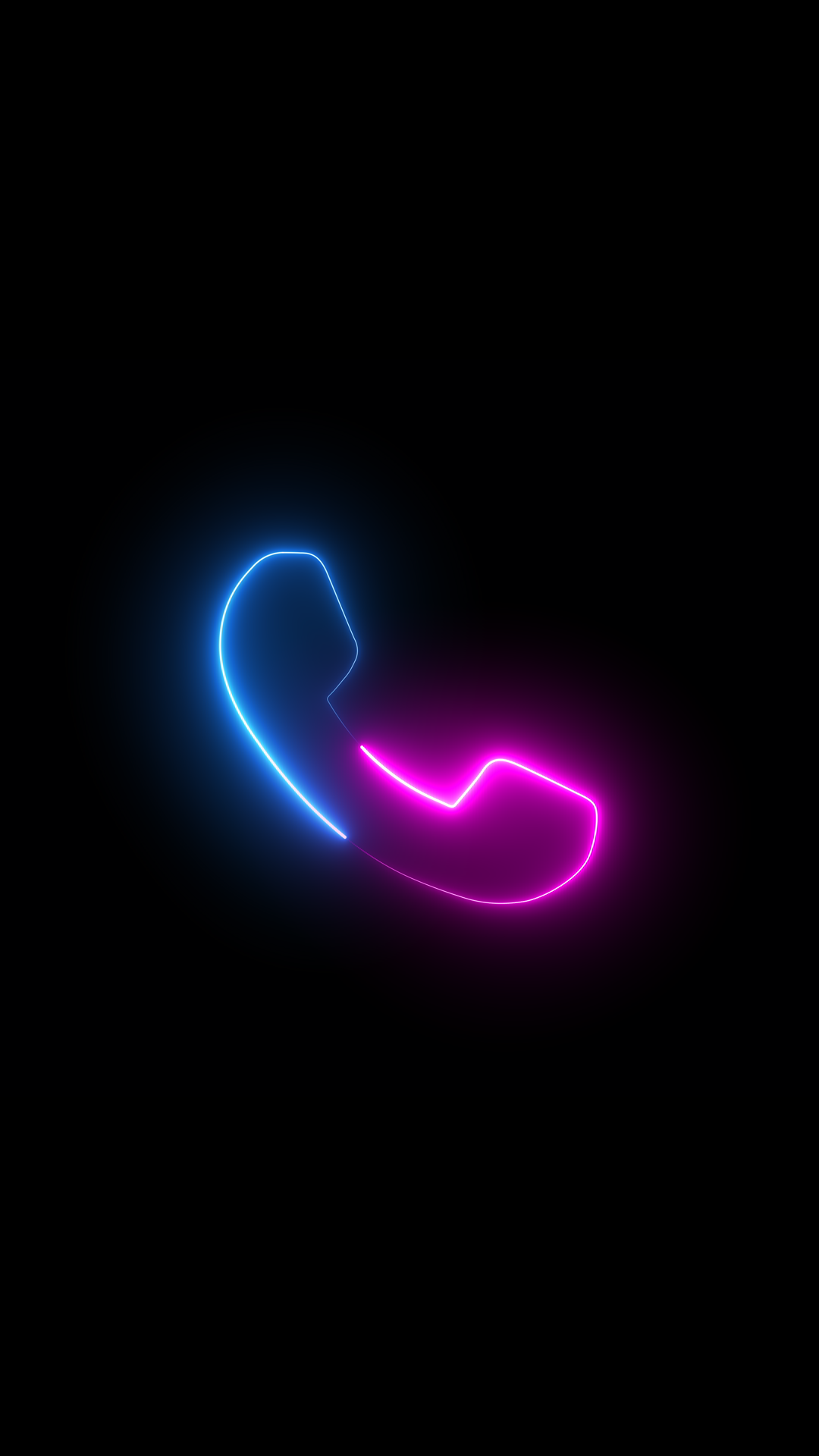Neon Animation Of Like Phone Sign Clip Art Stock Footage SBV-353062722 ...