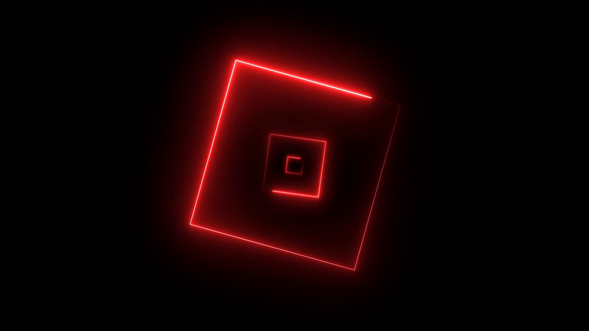 Abstract background with neon square shapes moving on camera with