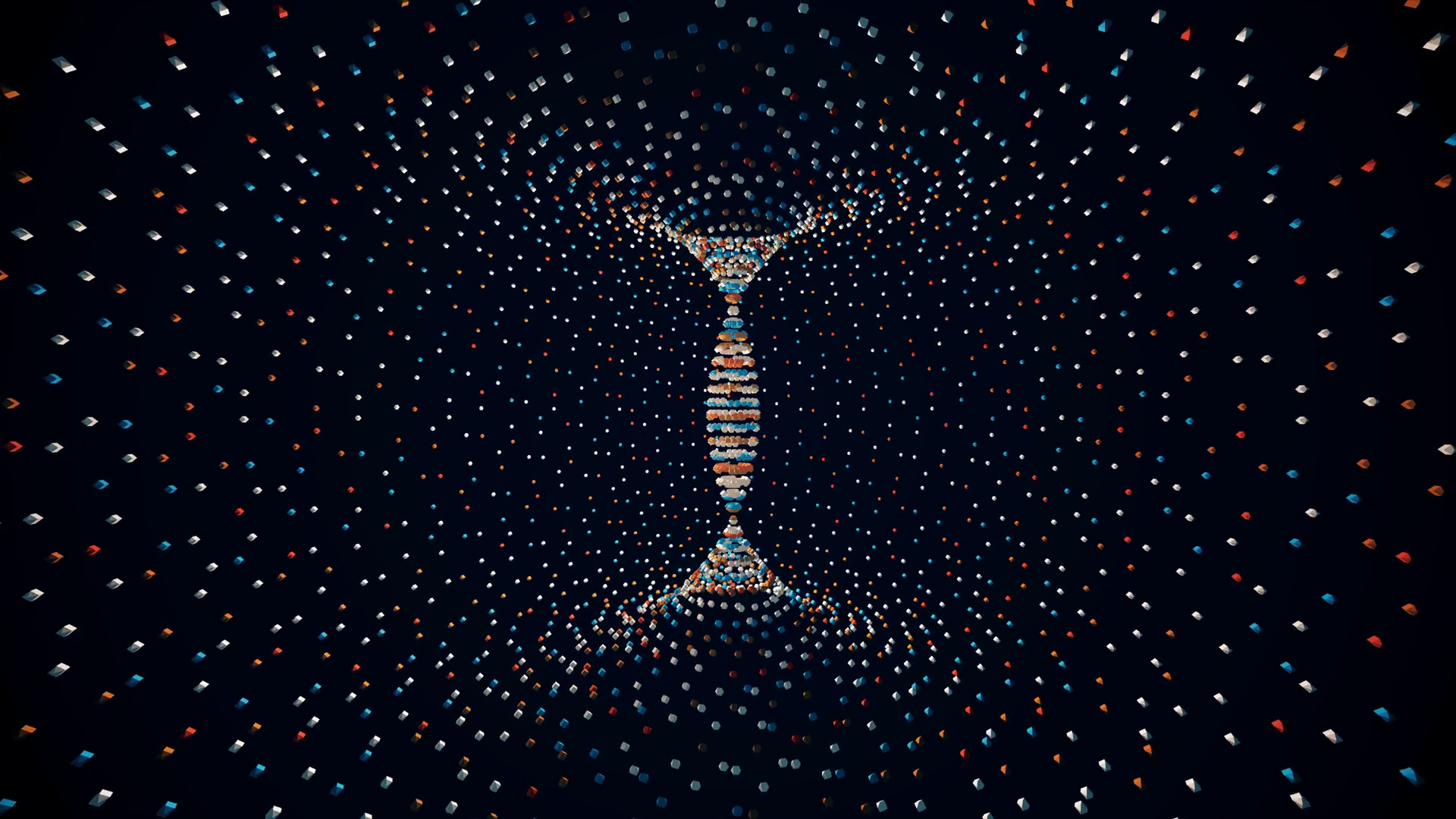 Abstract 3d Space With Dynamic Rotating Glow Stock Motion Graphics SBV ...