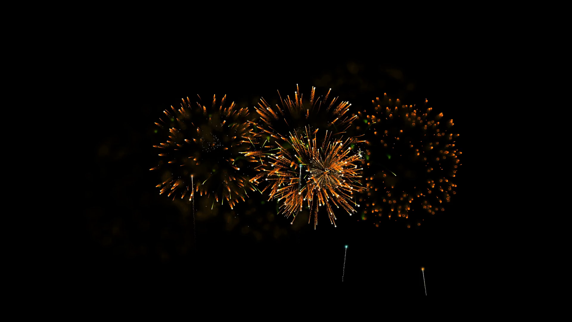 Holiday Animation Of Fireworks On Black Stock Motion Graphics SBV ...