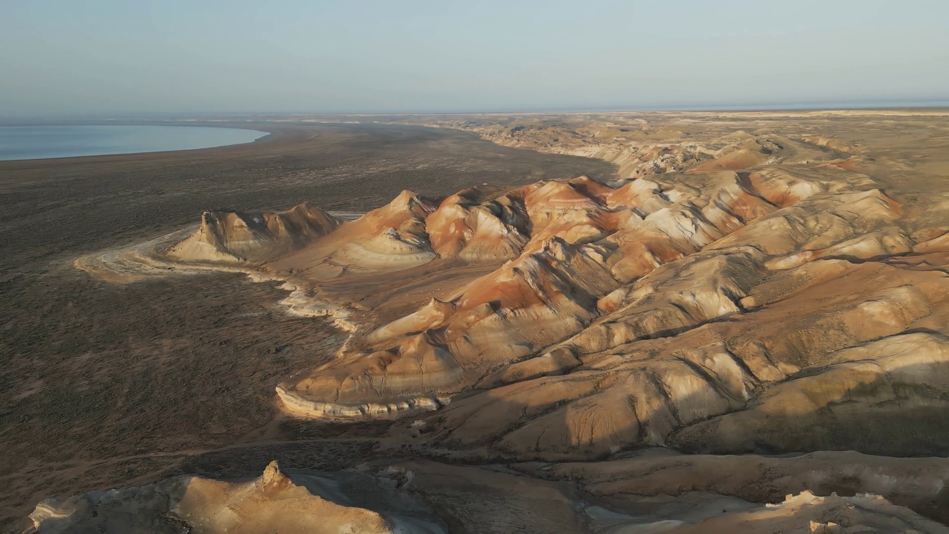 Winding Ridges Multi-colored Slopes Filmed Stock Footage SBV-352314120 ...