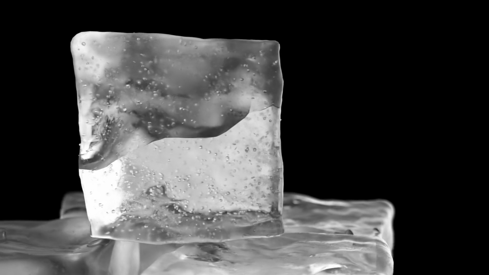 Looping Rotation Of Ice Cubes On Black Stock Motion Graphics SBV ...