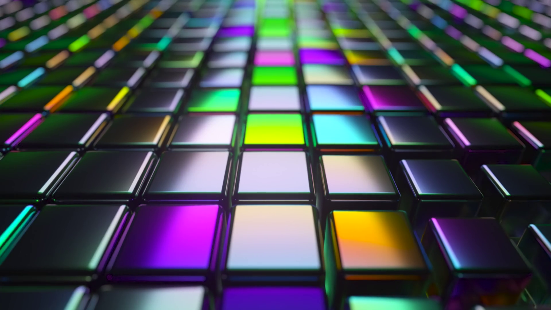 Abstract 3d Render With Cubes In Neon Light Stock Motion Graphics SBV ...