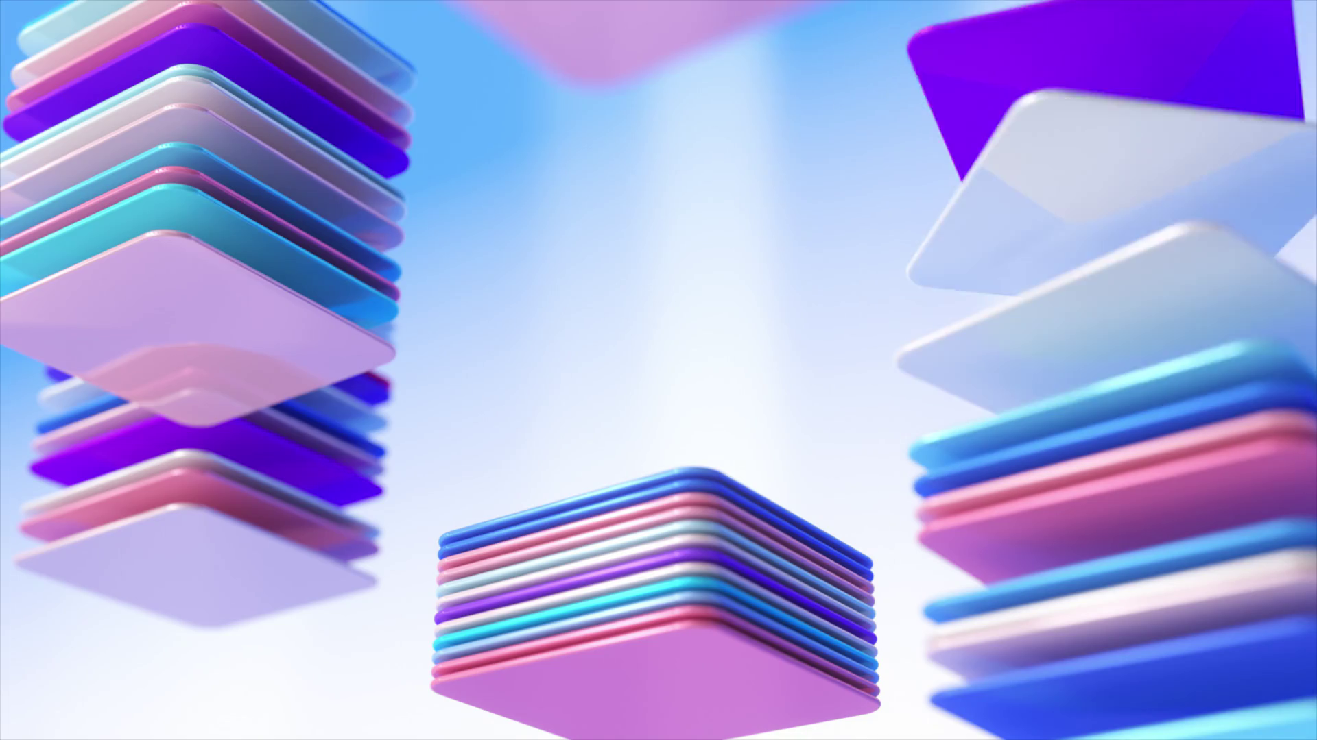 Colored Abstract Cards Are Rotated Stacked Stock Motion Graphics SBV ...