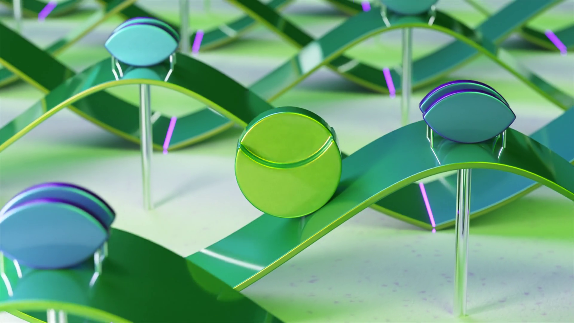 Vibrant 3d Animation Of Reflective Spheres Stock Motion Graphics SBV ...