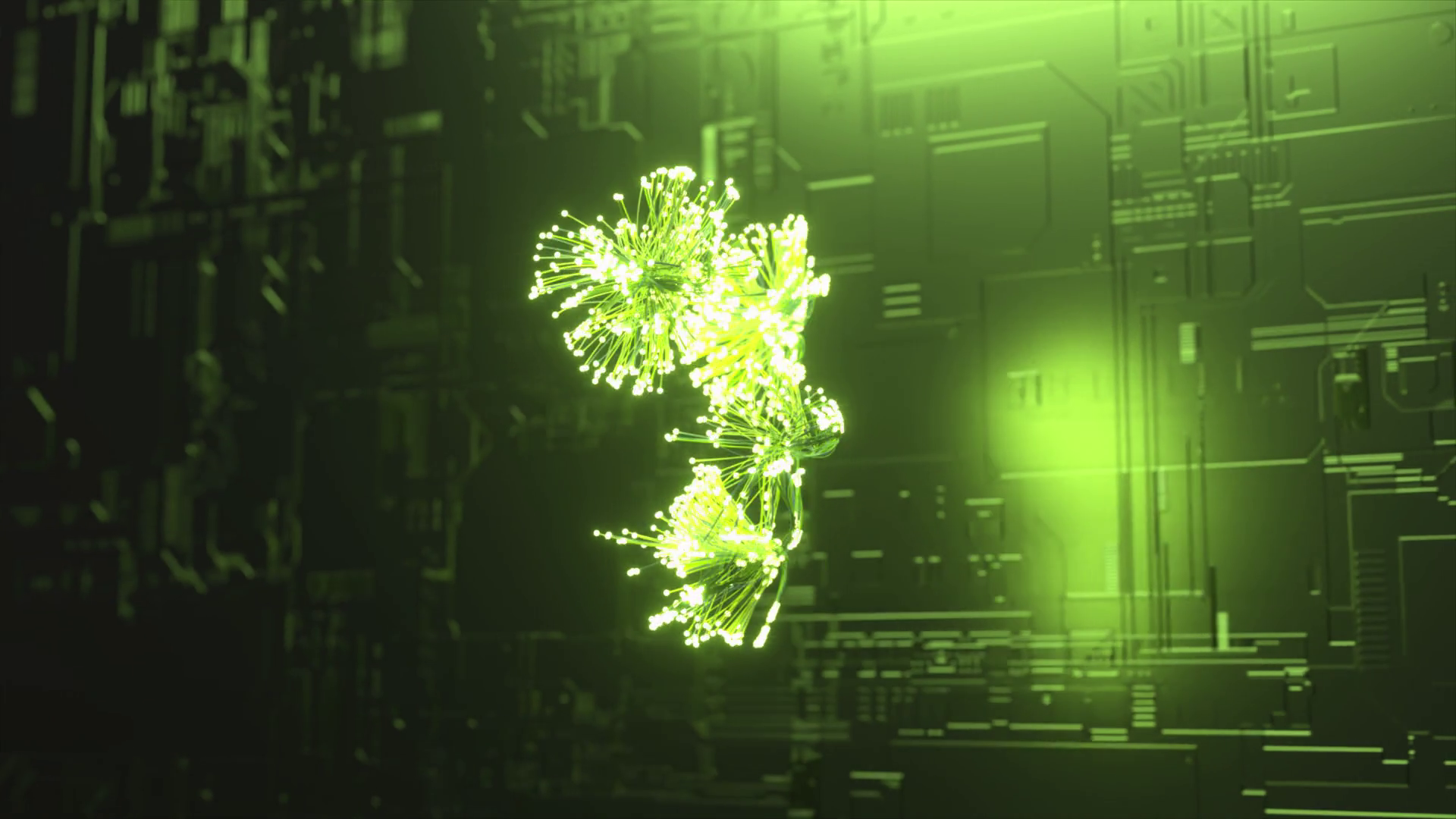Ai Visualization Concept Bright Green Neon Stock Motion Graphics SBV 