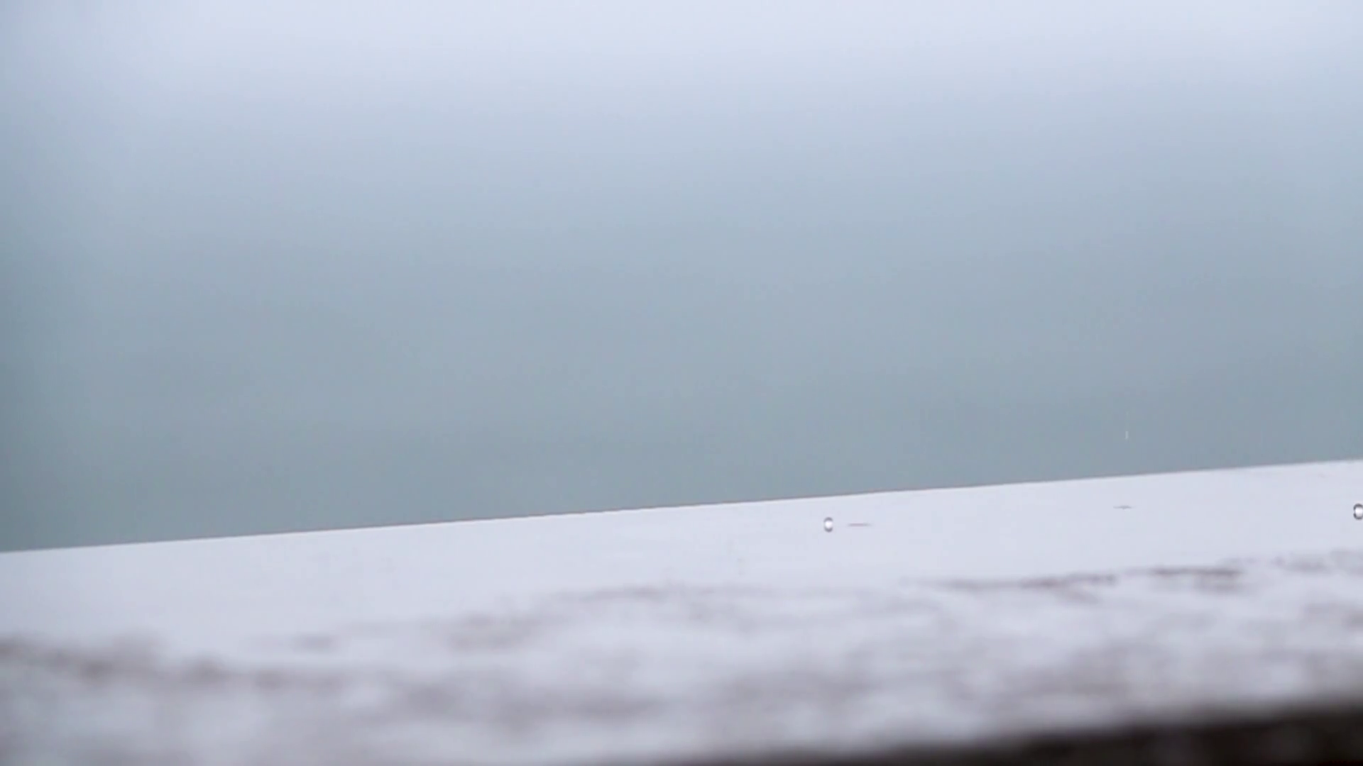 Rain Drops Beating Against Sill In Slow Stock Footage SBV-348390627 ...