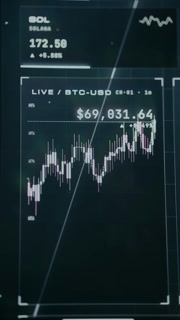 Real-time trading chart for Bitcoin against the US Dollar