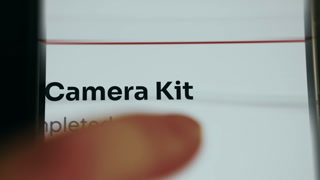 Progress tracker indicating that a goal named New Camera Kit has been completed