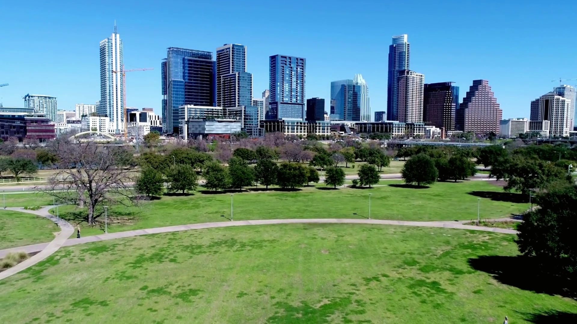 A Scenic View Of Austin Texas Skyline From Stock Footage SBV-352488774