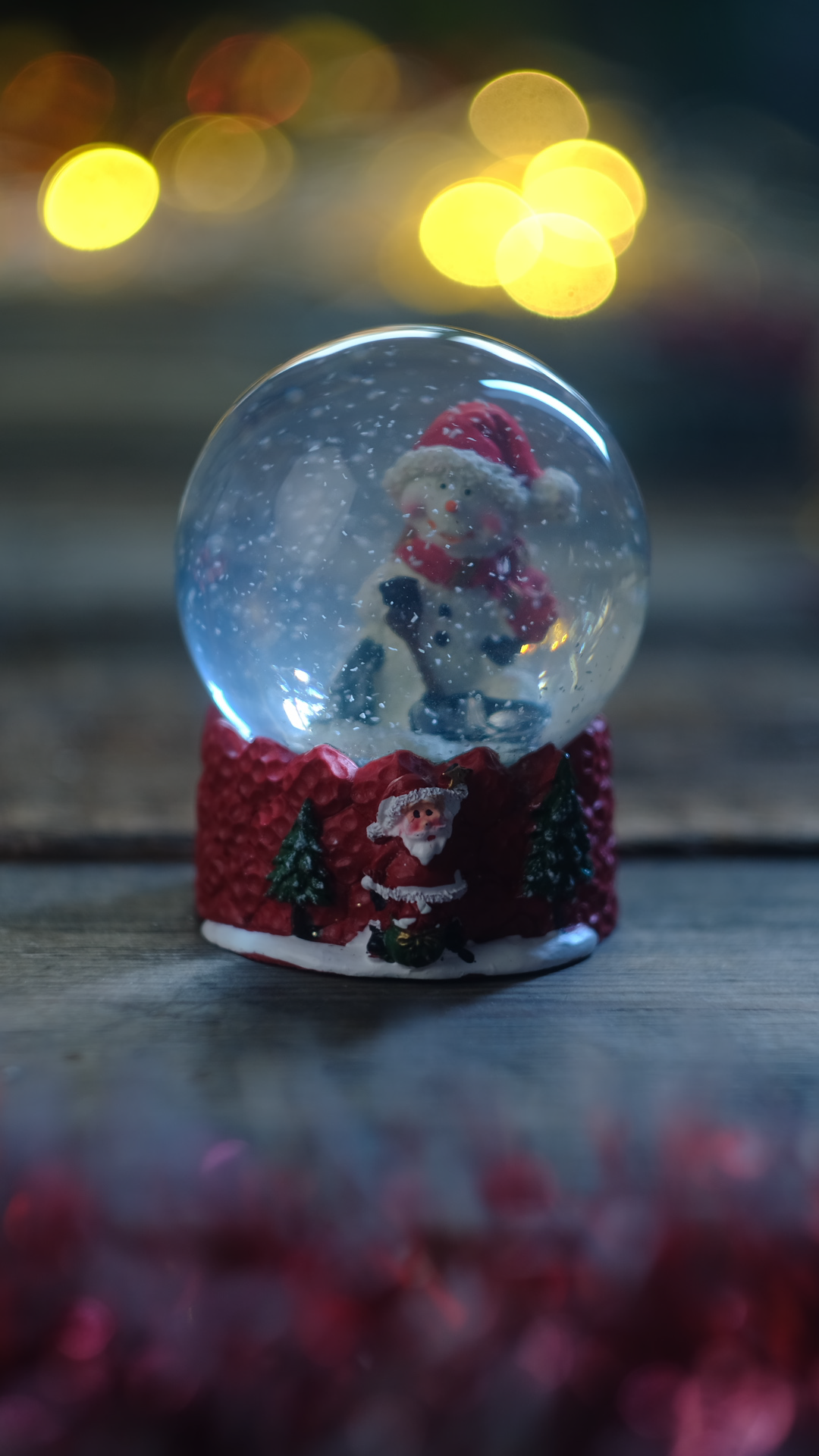 Vertical Video Christmas Snow Globe Stock Footage SBV-353070431 ...