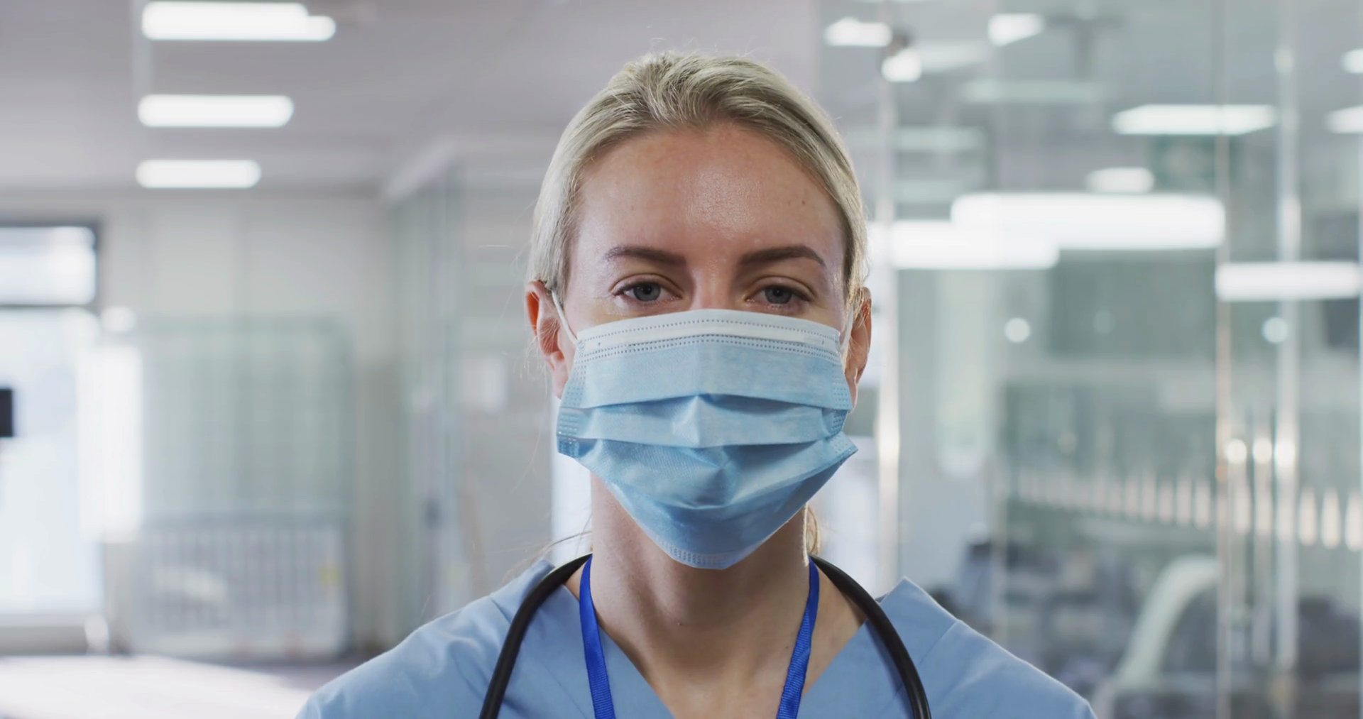 Portrait Of Female Doctor Wearing Face Mask Stock Footage SBV346599465 Storyblocks
