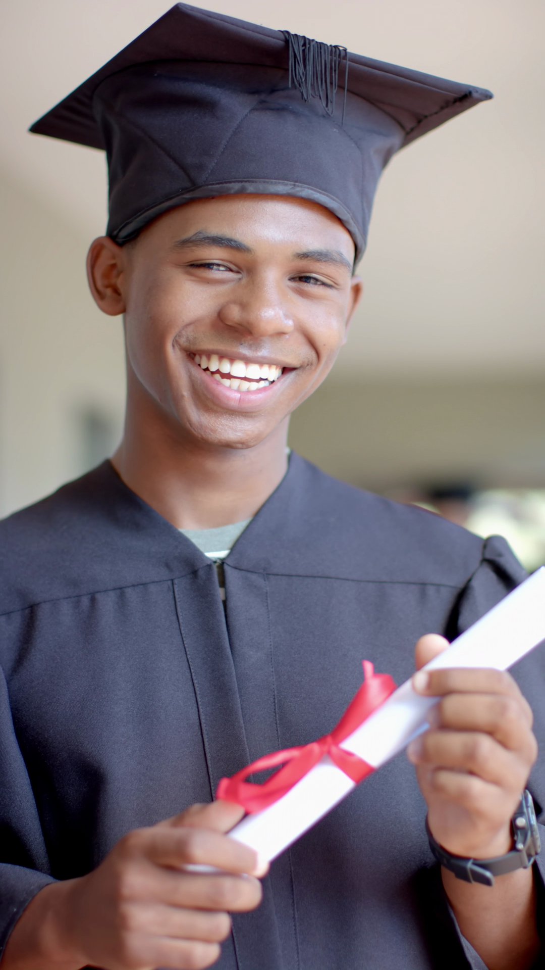 Vertical Video: Graduating From School Stock Footage SBV-353212647 ...