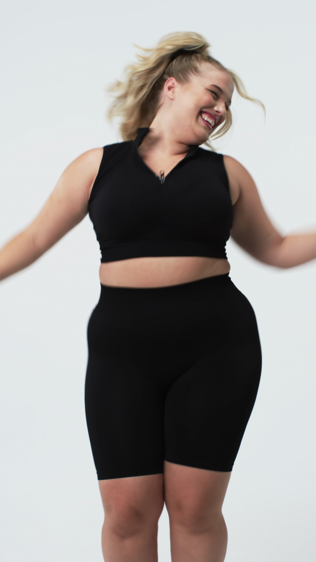 Vertical Video: Smiling Plus Size Woman In Stock Footage SBV-353223919 ...